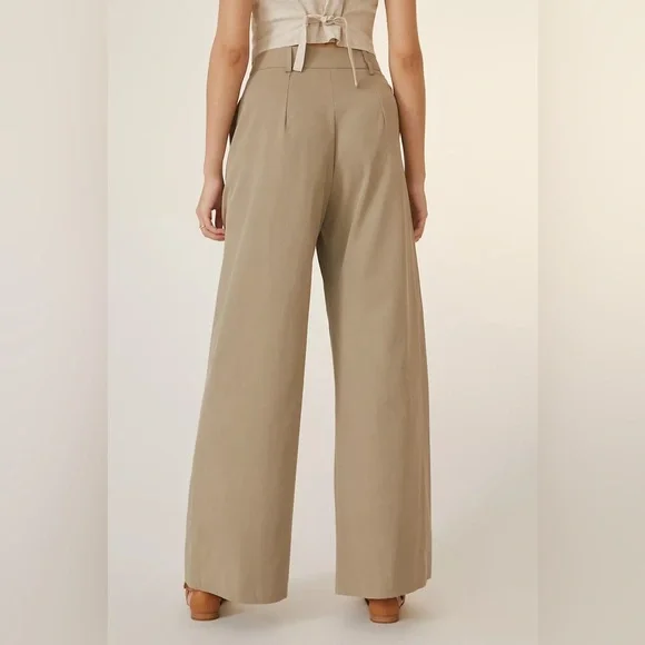 AMADI For Anthropologie Pleated Wide-Leg Pants - Picture 5 of 6